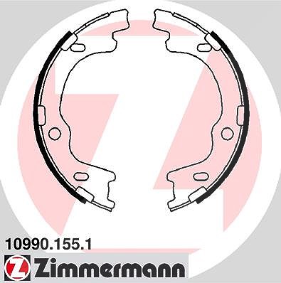 Zimmermann Bremsbackensatz, Feststellbremse [Hersteller-Nr. 10990.155.1] für Kia, Hyundai