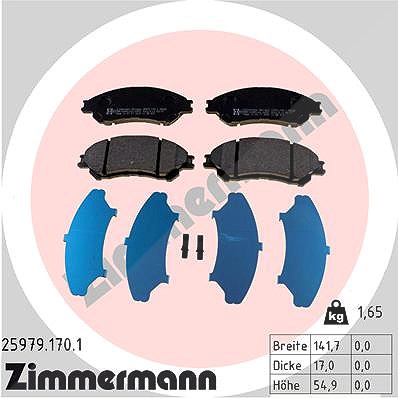 Zimmermann Bremsbeläge vorne (Satz) [Hersteller-Nr. 25979.170.1] für Suzuki