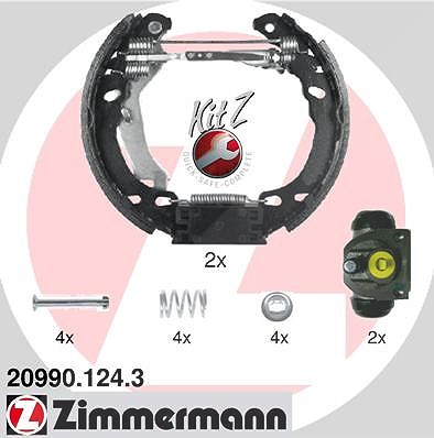 Zimmermann Bremsbackensatz [Hersteller-Nr. 20990.124.3] für Fiat, Ford