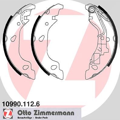 Zimmermann Bremsbackensatz [Hersteller-Nr. 10990.112.6] für Fiat