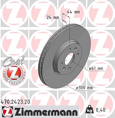 Zimmermann Bremsscheibe [Hersteller-Nr. 470.2423.20] für Renault