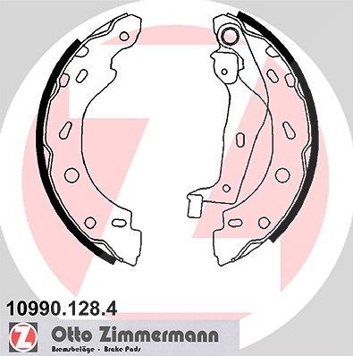 Zimmermann Bremsbackensatz [Hersteller-Nr. 10990.128.4] für Smart
