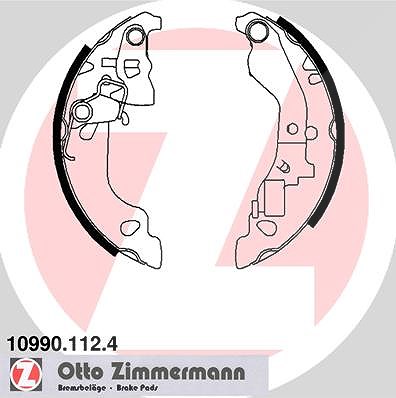 Zimmermann Bremsbackensatz [Hersteller-Nr. 10990.112.4] für Fiat