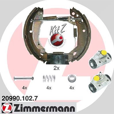 Zimmermann Bremsbackensatz [Hersteller-Nr. 20990.102.7] für Renault
