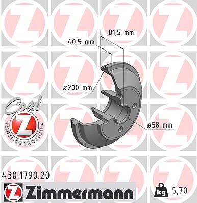 Zimmermann Bremstrommel [Hersteller-Nr. 430.1790.20] für Opel