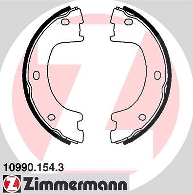 Zimmermann Bremsbackensatz, Feststellbremse [Hersteller-Nr. 10990.154.3] für Mercedes-Benz, VW