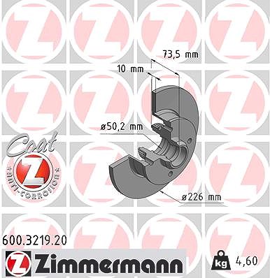 Zimmermann Bremsscheibe [Hersteller-Nr. 600.3219.20] für VW, Seat
