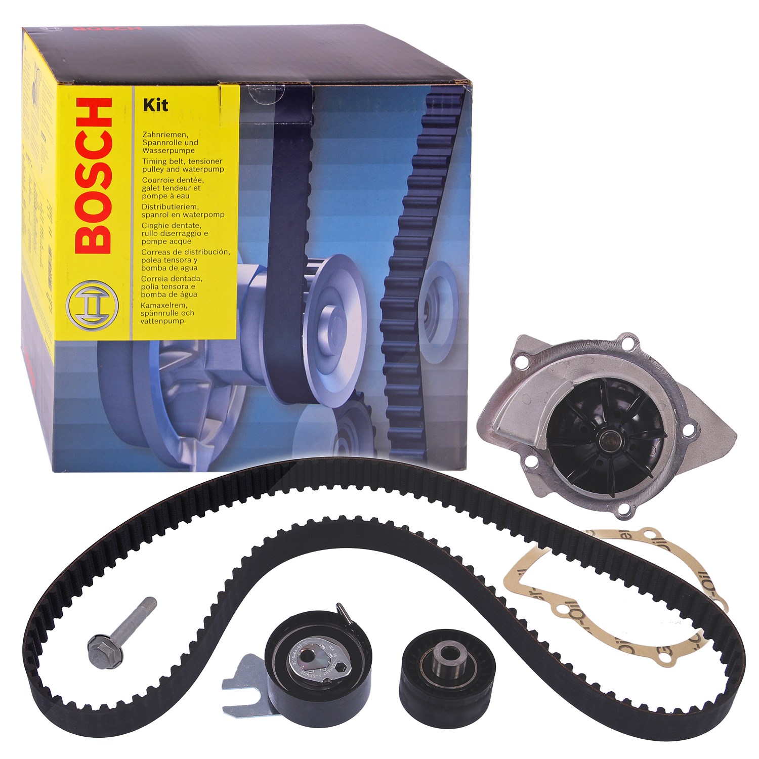 Bosch Wasserpumpe + Zahnriemensatz [Hersteller-Nr. 1987948727] für Peugeot, Lancia, Citroën, Volvo, Fiat, Ford