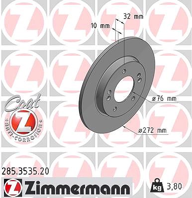 Zimmermann Bremsscheibe [Hersteller-Nr. 285.3535.20] für Hyundai, Kia