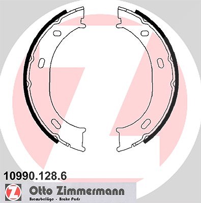 Zimmermann Bremsbackensatz, Feststellbremse [Hersteller-Nr. 10990.128.6] für Mercedes-Benz