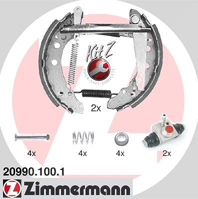 Zimmermann Bremsbackensatz [Hersteller-Nr. 20990.100.1] für Seat, VW, Audi