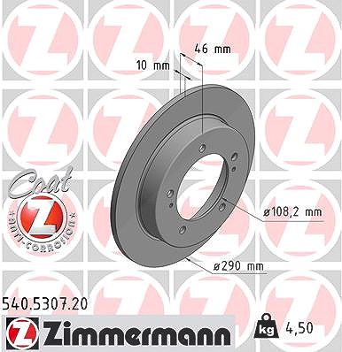 Zimmermann Bremsscheibe [Hersteller-Nr. 540.5307.20] für Suzuki