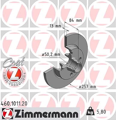 Zimmermann Bremsscheibe [Hersteller-Nr. 460.1011.20] für Porsche