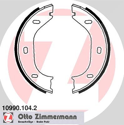 Zimmermann Bremsbackensatz, Feststellbremse [Hersteller-Nr. 10990.104.2] für Alfa Romeo, BMW