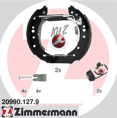 Zimmermann Bremsbackensatz [Hersteller-Nr. 20990.127.9] für Mitsubishi, Smart