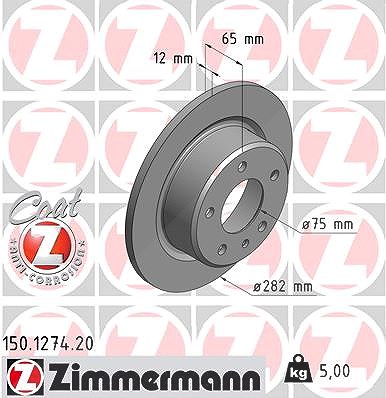 Zimmermann Bremsscheibe [Hersteller-Nr. 150.1274.20] für BMW