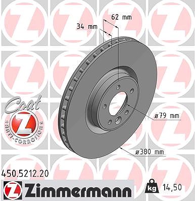 Zimmermann Bremsscheibe [Hersteller-Nr. 450.5212.20] für Land Rover