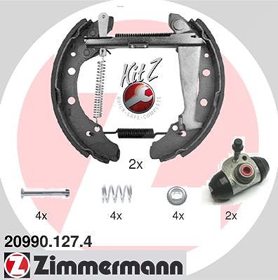 Zimmermann Bremsbackensatz [Hersteller-Nr. 20990.127.4] für VW, Skoda