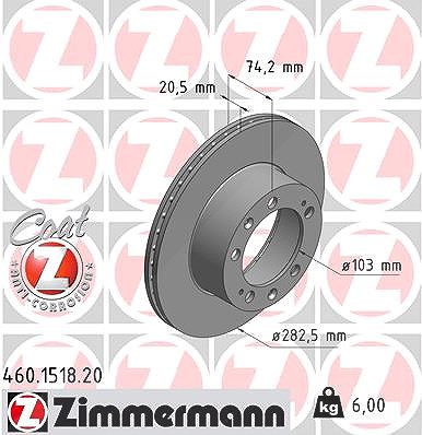 Zimmermann Bremsscheibe [Hersteller-Nr. 460.1518.20] für Porsche