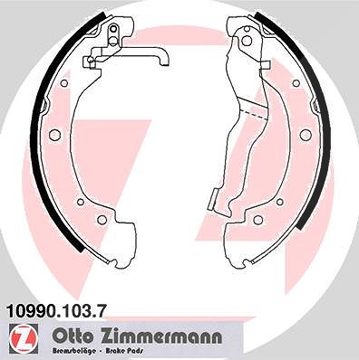 Zimmermann Bremsbackensatz [Hersteller-Nr. 10990.103.7] für VW