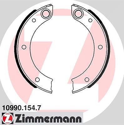 Zimmermann Bremsbackensatz, Feststellbremse [Hersteller-Nr. 10990.154.7] für Porsche