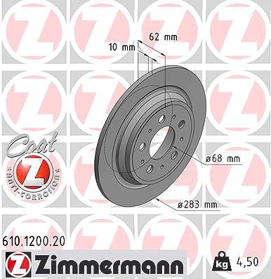 Zimmermann Bremsscheibe [Hersteller-Nr. 610.1200.20] für Volvo