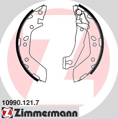 Zimmermann Bremsbackensatz [Hersteller-Nr. 10990.121.7] für Hyundai