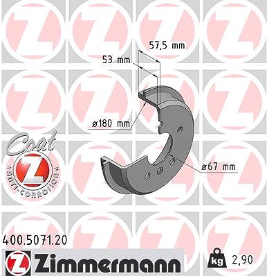 Zimmermann Bremstrommel [Hersteller-Nr. 400.5071.20] für Mercedes-Benz