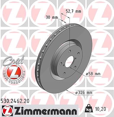 Zimmermann Bremsscheibe [Hersteller-Nr. 530.2462.20] für Subaru