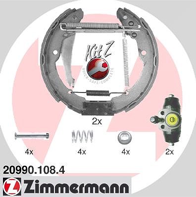 Zimmermann Bremsbackensatz [Hersteller-Nr. 20990.108.4] für Skoda, Streetscooter