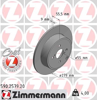 Zimmermann Bremsscheibe [Hersteller-Nr. 590.2579.20] für Toyota