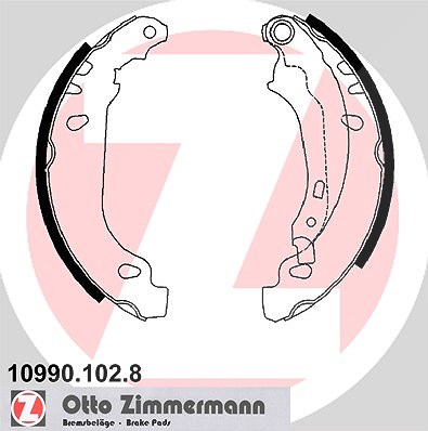 Zimmermann Bremsbackensatz [Hersteller-Nr. 10990.102.8] für Peugeot