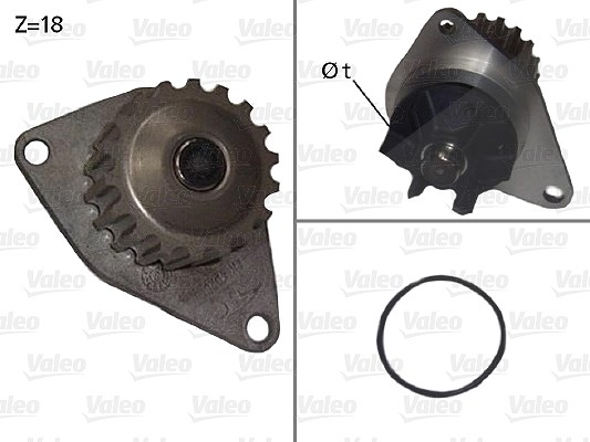 Valeo Wasserpumpe [Hersteller-Nr. 506721] für Citroën, Peugeot