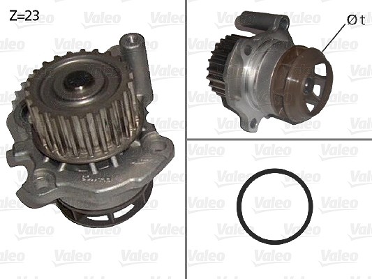 Valeo Wasserpumpe [Hersteller-Nr. 506876] für Seat, Skoda, Audi, VW