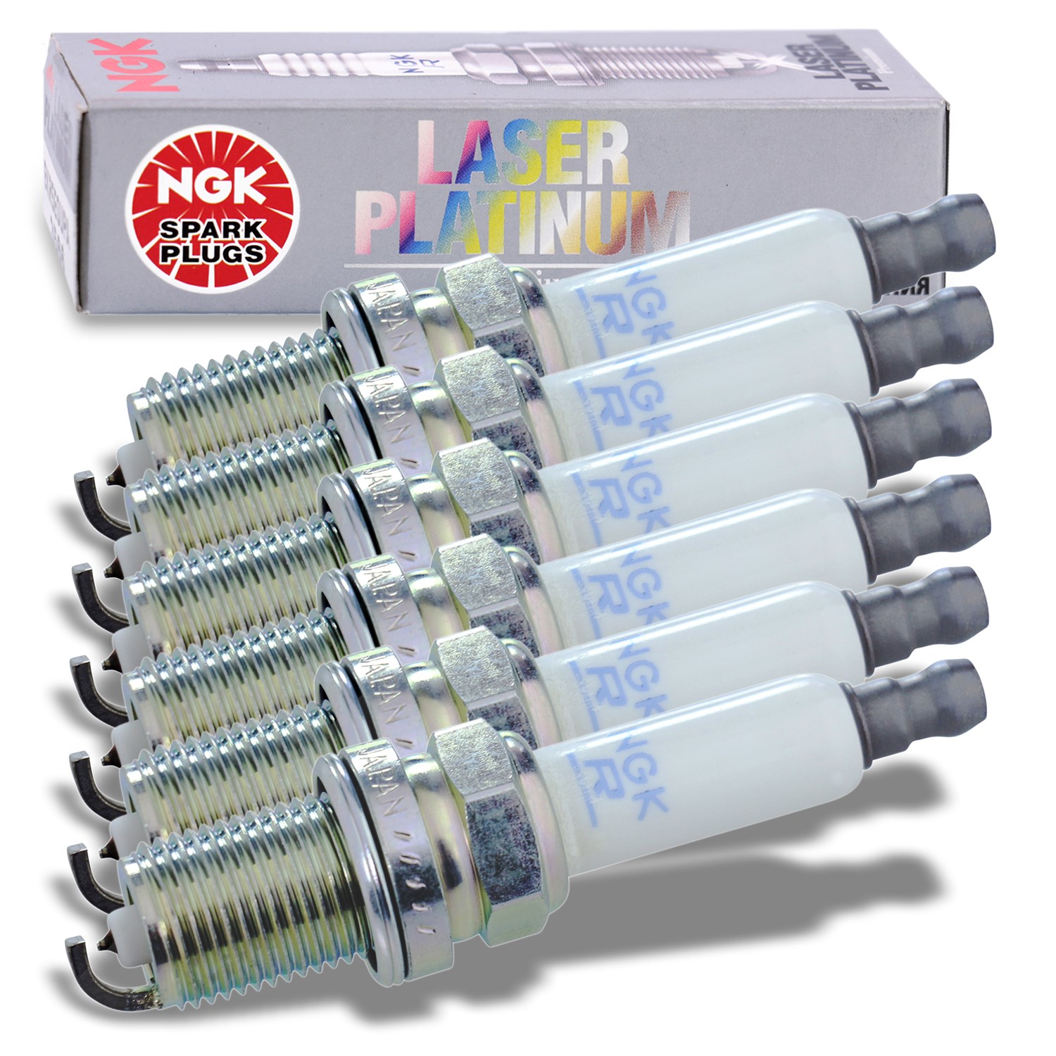 Ngk 6x Zündkerze PFR8S8EG [Hersteller-Nr. 94460] für Audi, VW