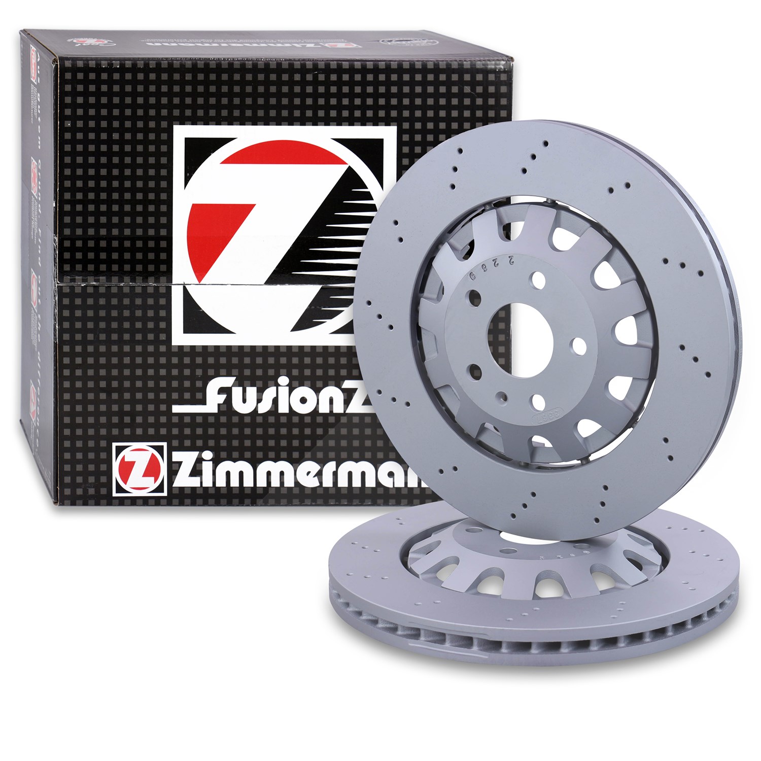 Zimmermann 2x Bremsscheiben FormulaZ Vorne Belüftet [Hersteller-Nr. 40197084] für Seat, Audi, Cupra