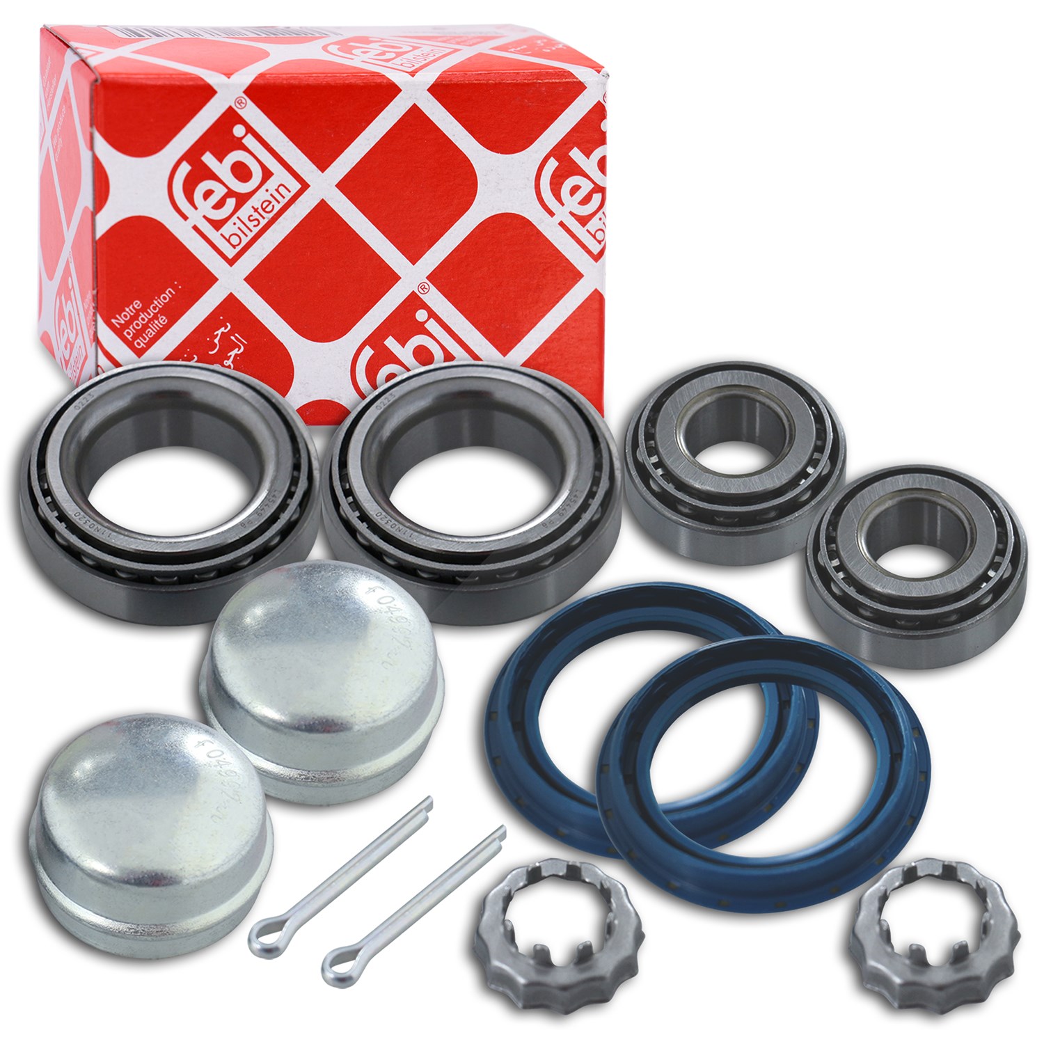 Febi Bilstein 2x Radlagersatz [Hersteller-Nr. 03674] für Audi, Seat, VW
