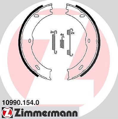 Zimmermann Bremsbackensatz, Feststellbremse [Hersteller-Nr. 10990.154.0] für Mercedes-Benz