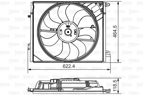Valeo Lüfter, Motorkühlung [Hersteller-Nr. 696882] für Renault