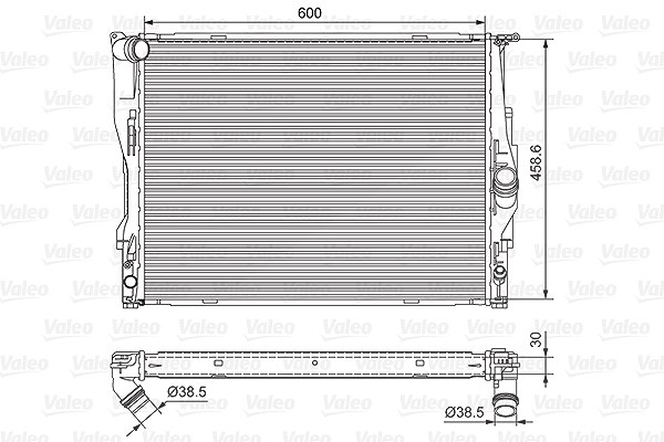 Valeo Kühler, Motorkühlung [Hersteller-Nr. 701542] für BMW