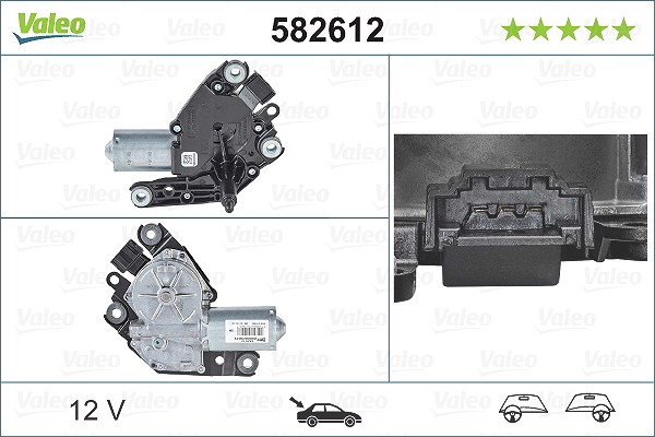 Valeo Wischermotor [Hersteller-Nr. 582612] für Mercedes-Benz