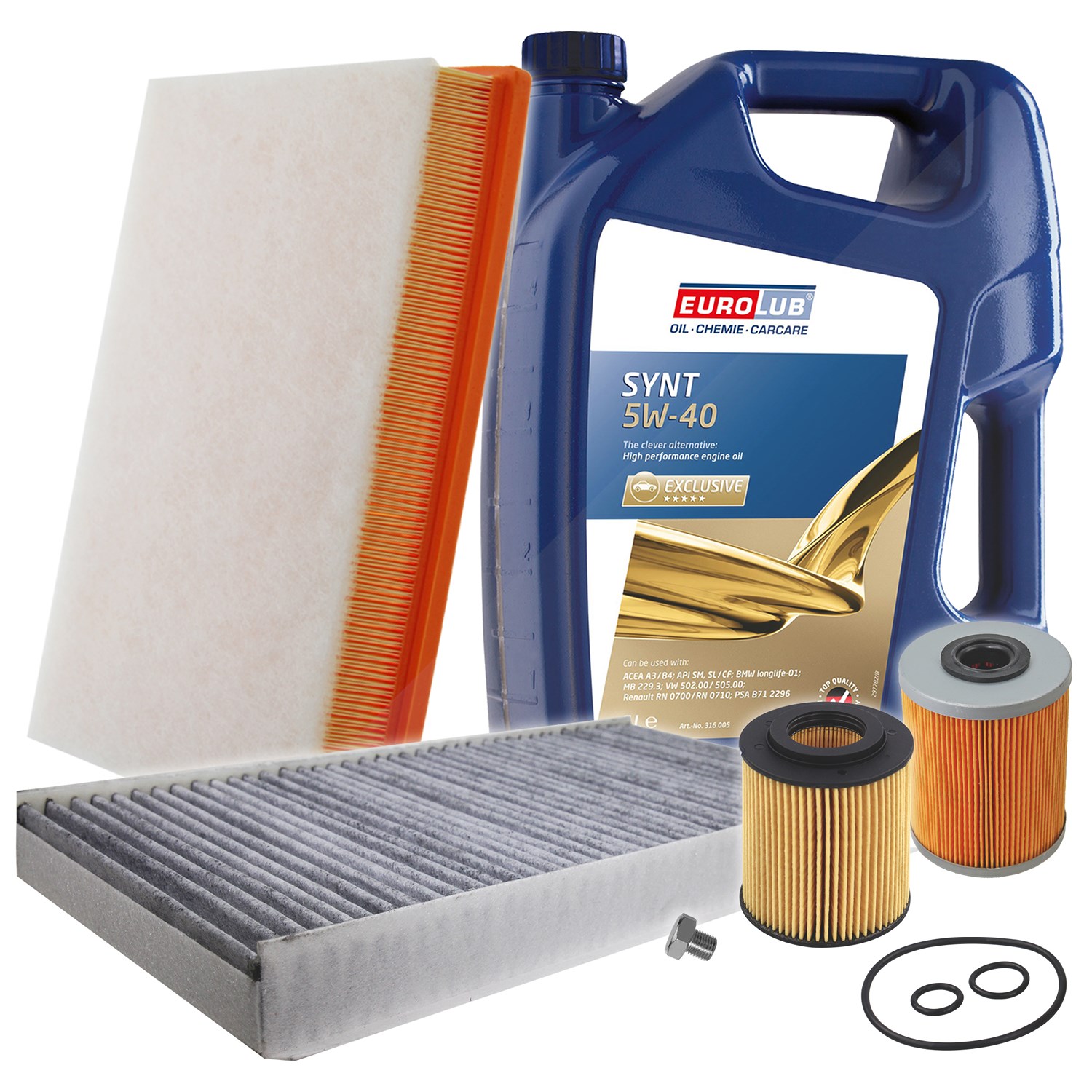 Bestprice Inspektionspaket Filtersatz SET B + 5l ÖL [Hersteller-Nr. 40197749] für Opel