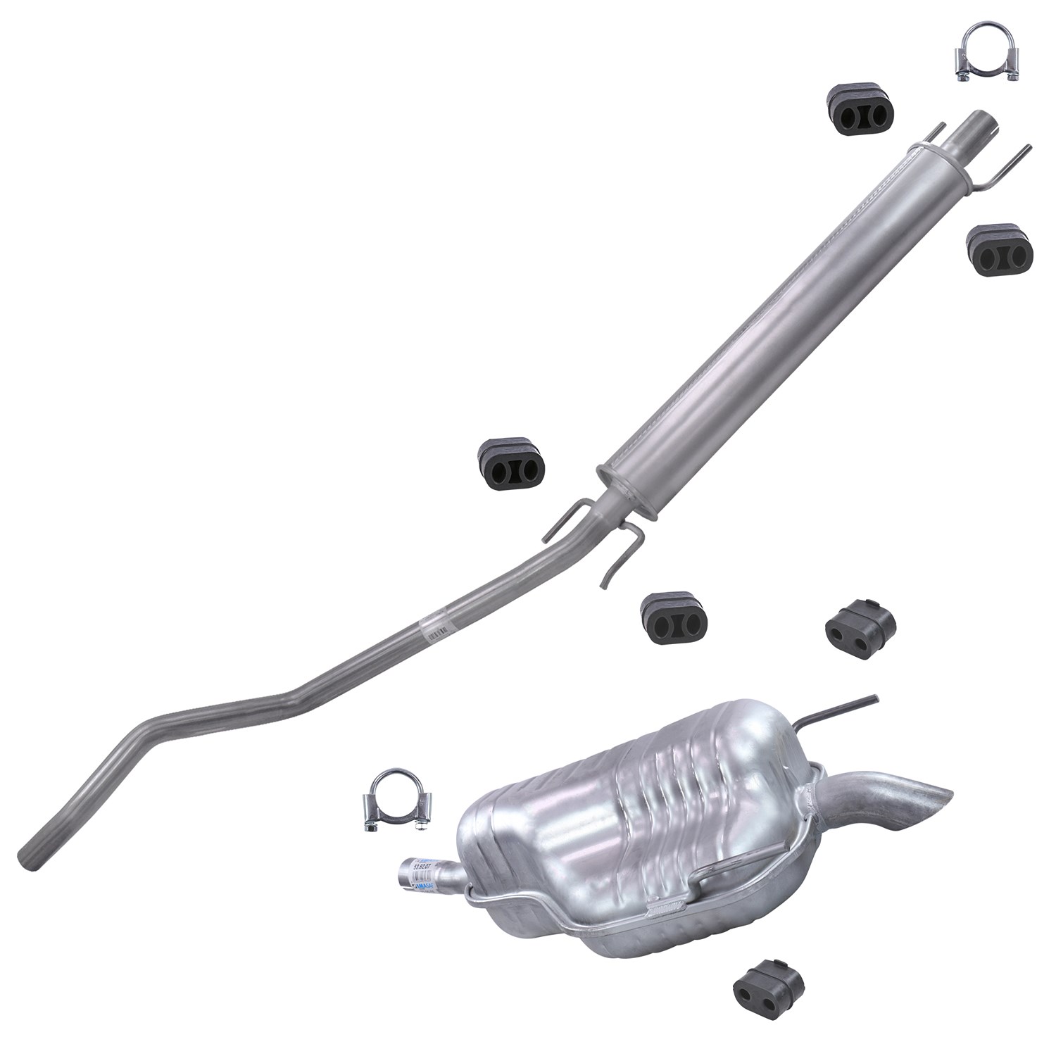 Imasaf Schalldämpfer Set + Montagematerial [Hersteller-Nr. 40191979] für Opel