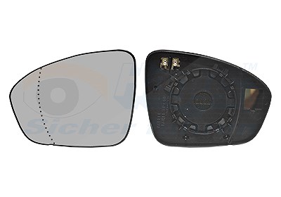 Van Wezel Spiegelglas, Außenspiegel [Hersteller-Nr. 4407837] für Mitsubishi, Renault