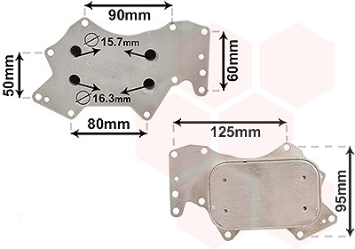 Van Wezel Ölkühler, Motoröl [Hersteller-Nr. 03013711] für Audi, VW