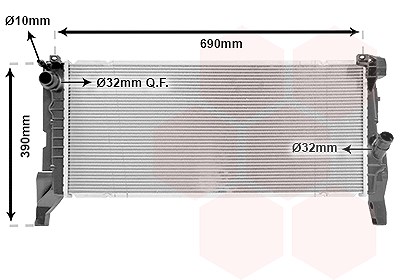 Van Wezel Kühler, Motorkühlung [Hersteller-Nr. 06012705] für Mini, BMW