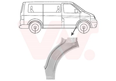 Van Wezel Kotflügel [Hersteller-Nr. 5896156] für VW