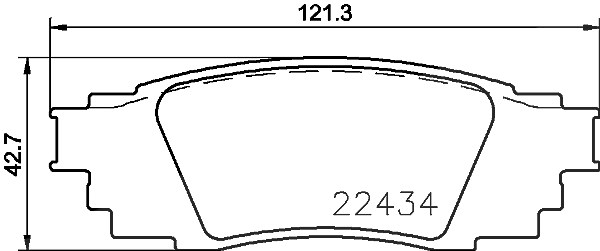 Brembo Bremsbeläge hinten (Satz) [Hersteller-Nr. P83160] für Lexus, Toyota, Suzuki