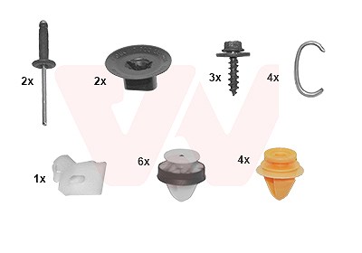 Van Wezel Montagesatz, Stoßfänger [Hersteller-Nr. 4386793] für Renault