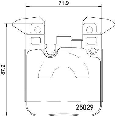 Brembo Bremsbelagsatz, Scheibenbremse [Hersteller-Nr. P06087X] für BMW